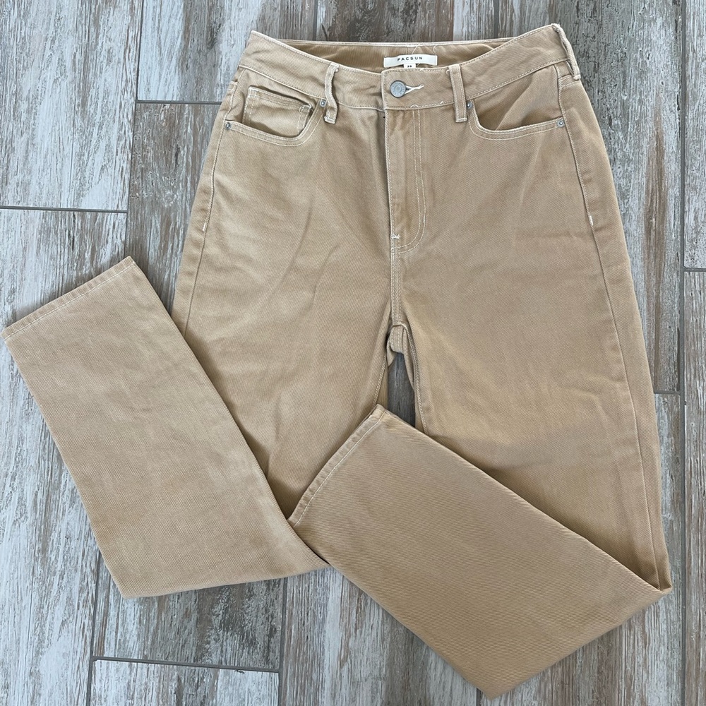 PACSUN high rise camel color Jeans